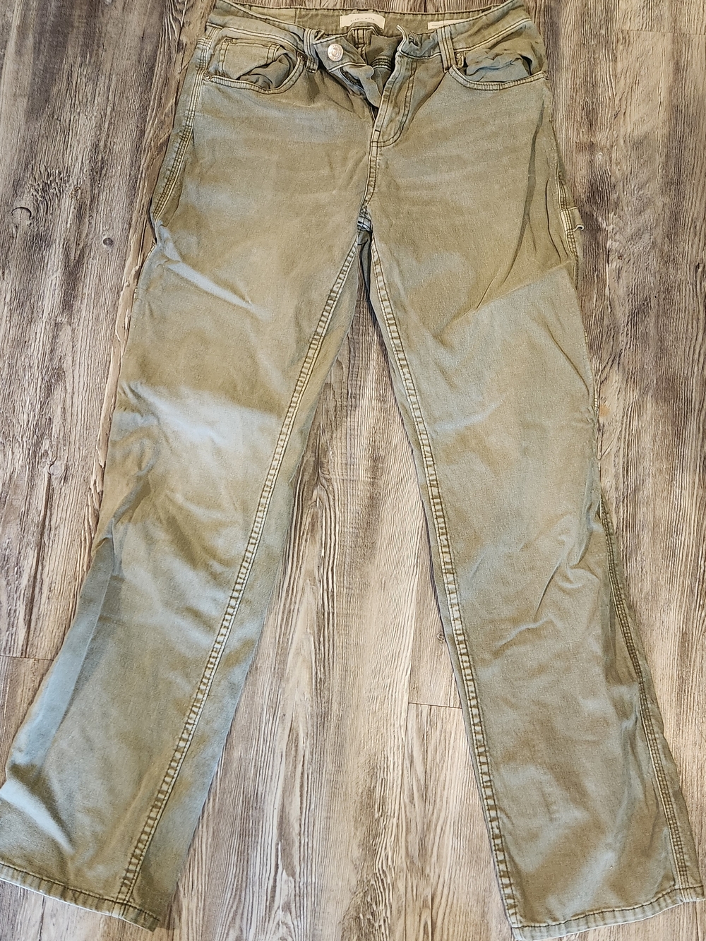 Women’s Olive Green Casual Jeans